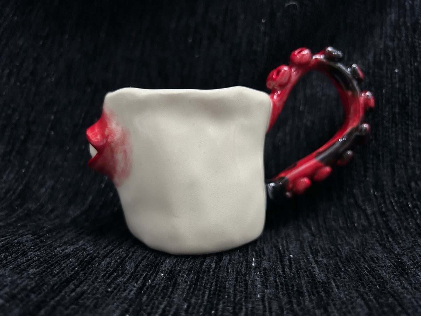 Octopus Handle Mug with 3D Raised Eyes
