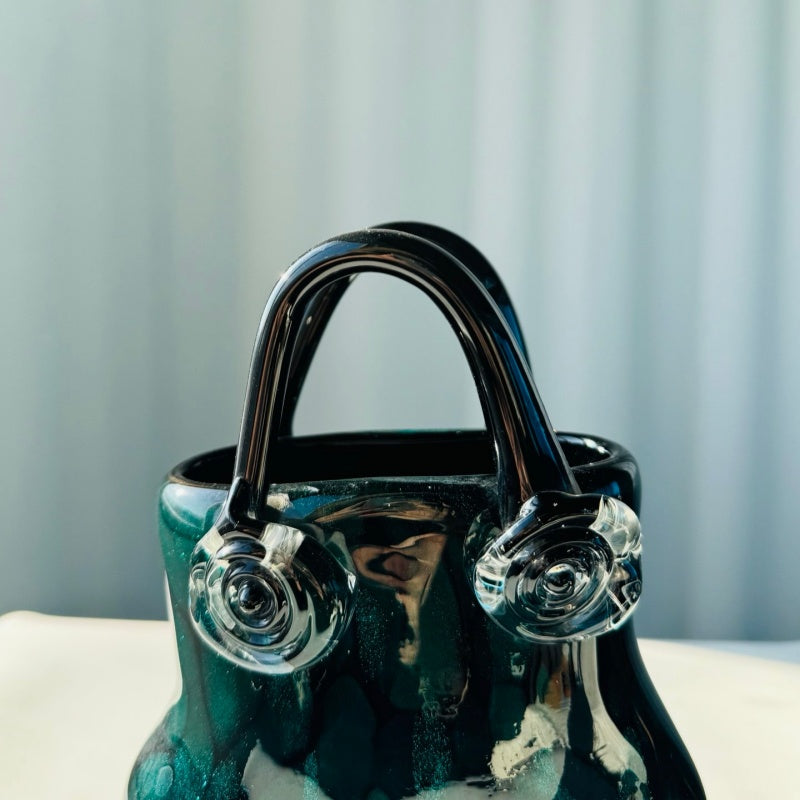 Medieval Handcrafted Glass Vase Handbag
