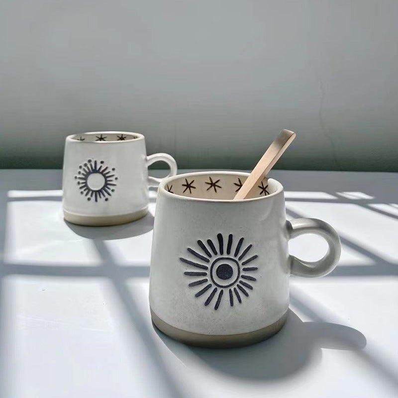 Japanese Style Coarse Pottery Cup Mug Gift