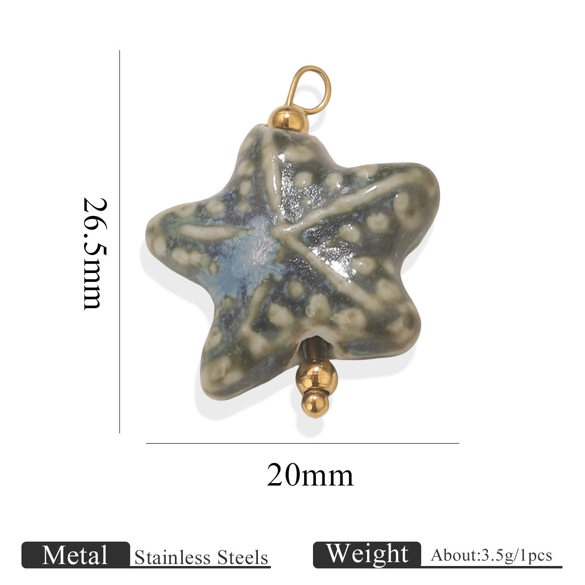 Fashion Vintage Pottery Shell Conch Pendant