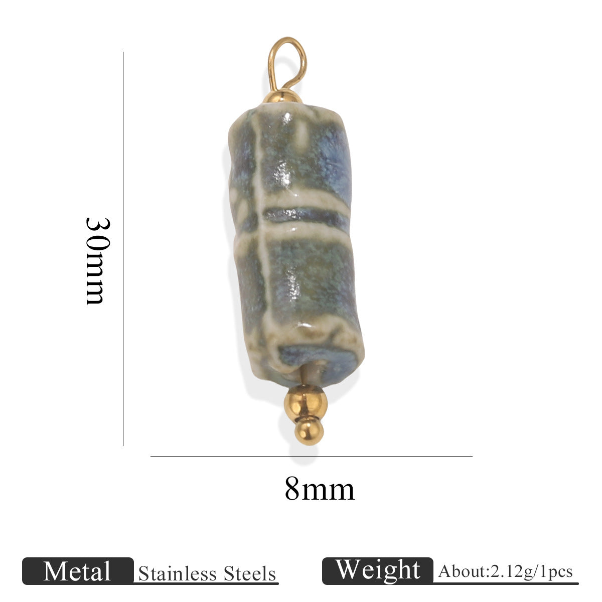 Fashion Vintage Pottery Shell Conch Pendant
