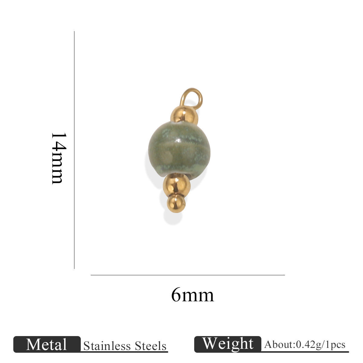 Fashion Vintage Pottery Shell Conch Pendant