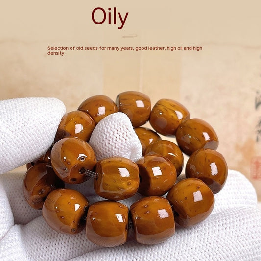 Men's Light Bead Solid Original Seed Bauhinia Tree Bodhi Bracelet