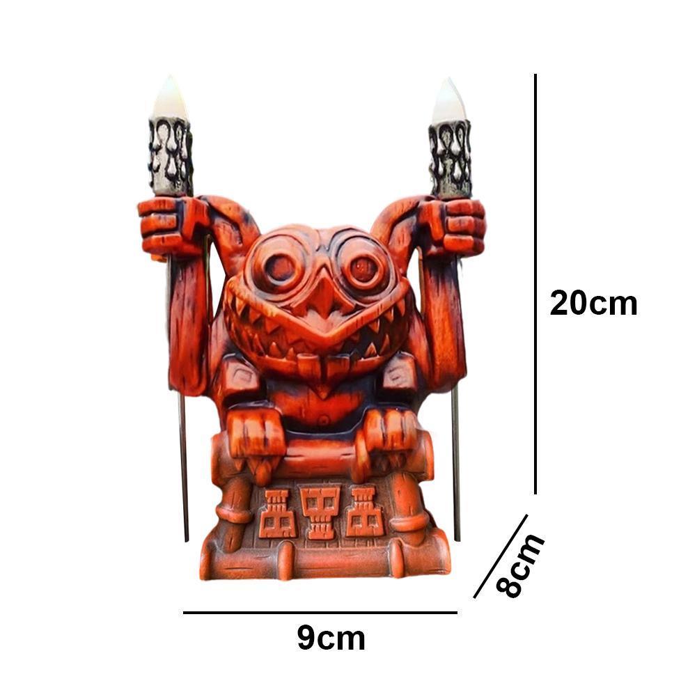 Tribal Red Water Cup Utensils Luminous Decoration Resin Crafts
