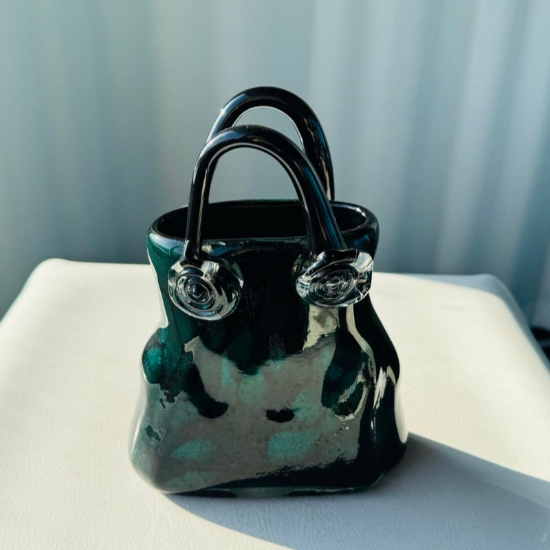 Medieval Handcrafted Glass Vase Handbag