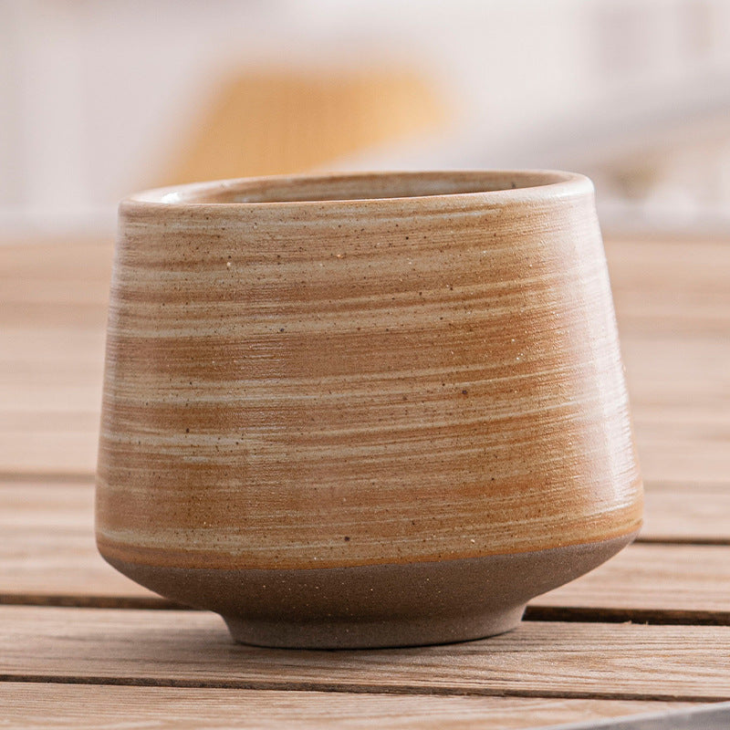 Japanese Style Rough Pottery Antique Tea Cup