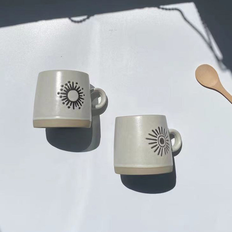 Japanese Style Coarse Pottery Cup Mug Gift