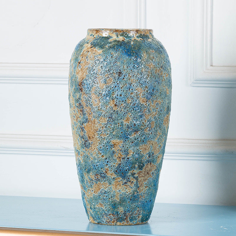 Coarse Pottery Jar Retro And Nostalgic Ceramic Vase