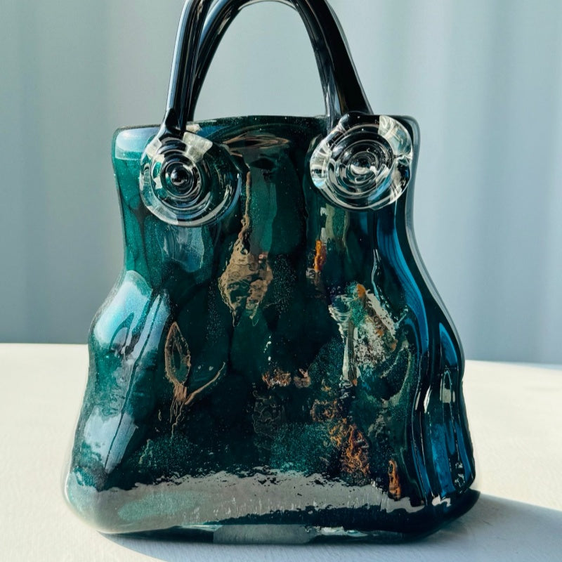 Medieval Handcrafted Glass Vase Handbag