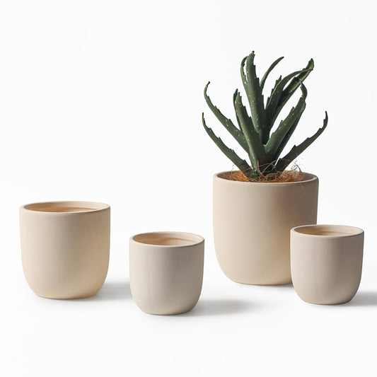 Bisque Fired Ceramic Simple Pottery Pot
