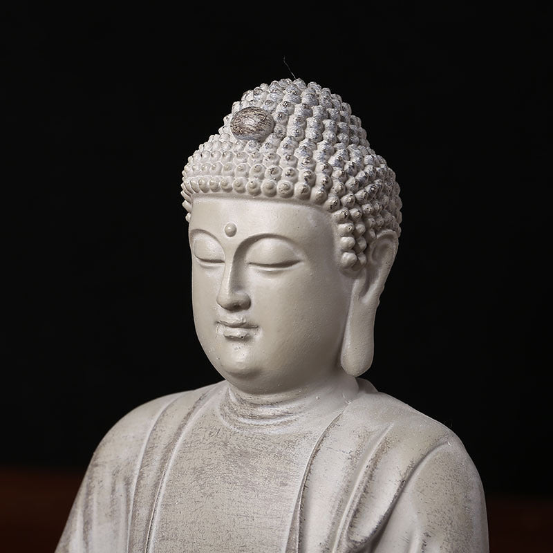 Chinese Zen Buddha Statue Desktop Decoration Landscaping Resin Crafts
