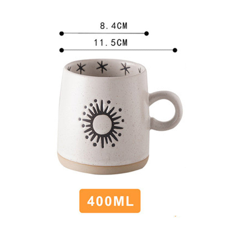 Japanese Style Coarse Pottery Cup Mug Gift