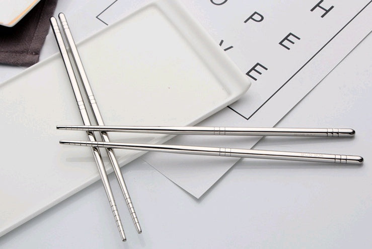 304 stainless steel chopsticks square hollow non-slip 18-8 chopsticks