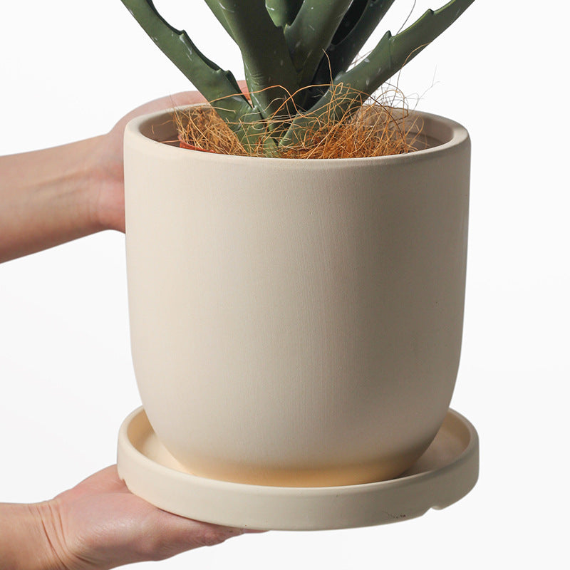 Bisque Fired Ceramic Simple Pottery Pot