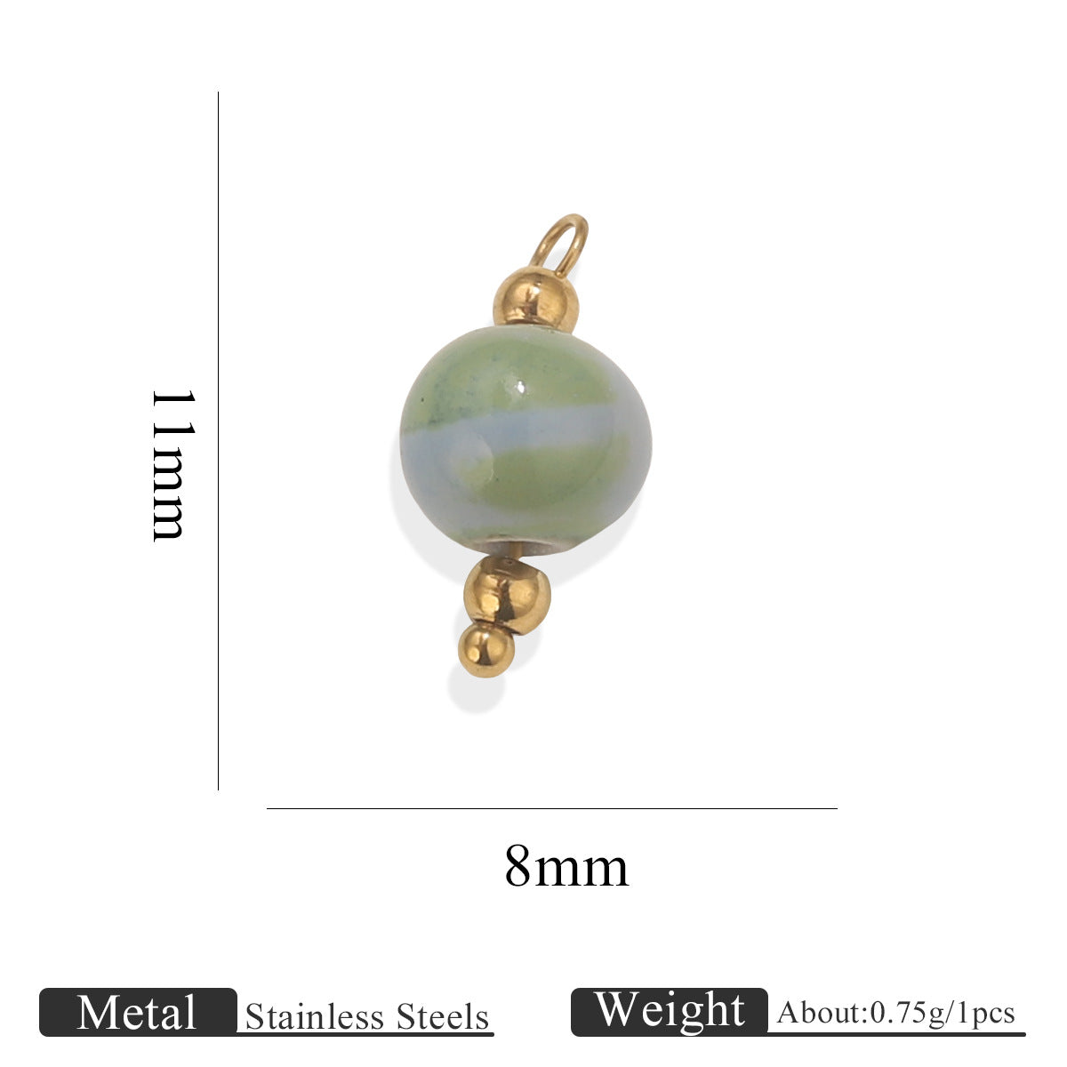 Fashion Vintage Pottery Shell Conch Pendant