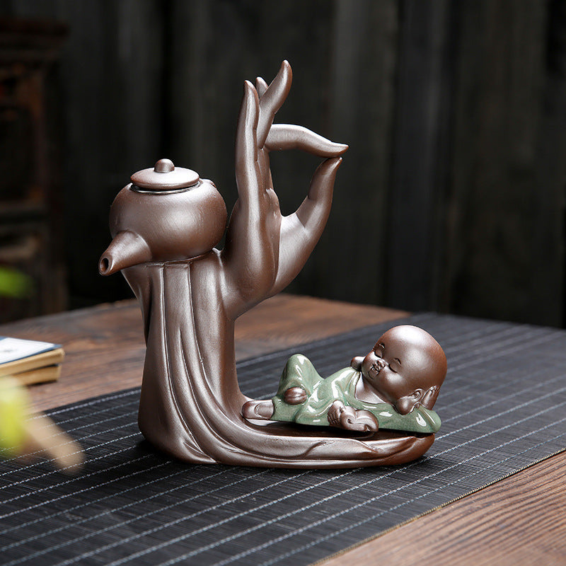 Ebony Ceremony Utensils Purple Sand Tea Set