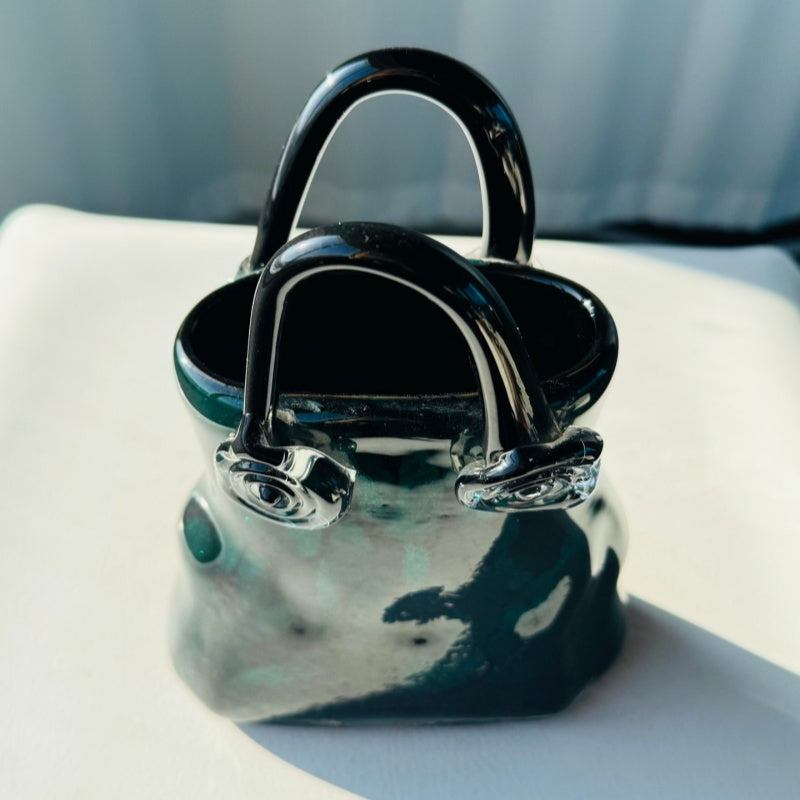 Medieval Handcrafted Glass Vase Handbag