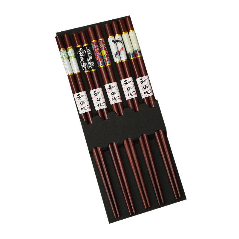 Red Sandalwood Household High-end Fashion Chopsticks