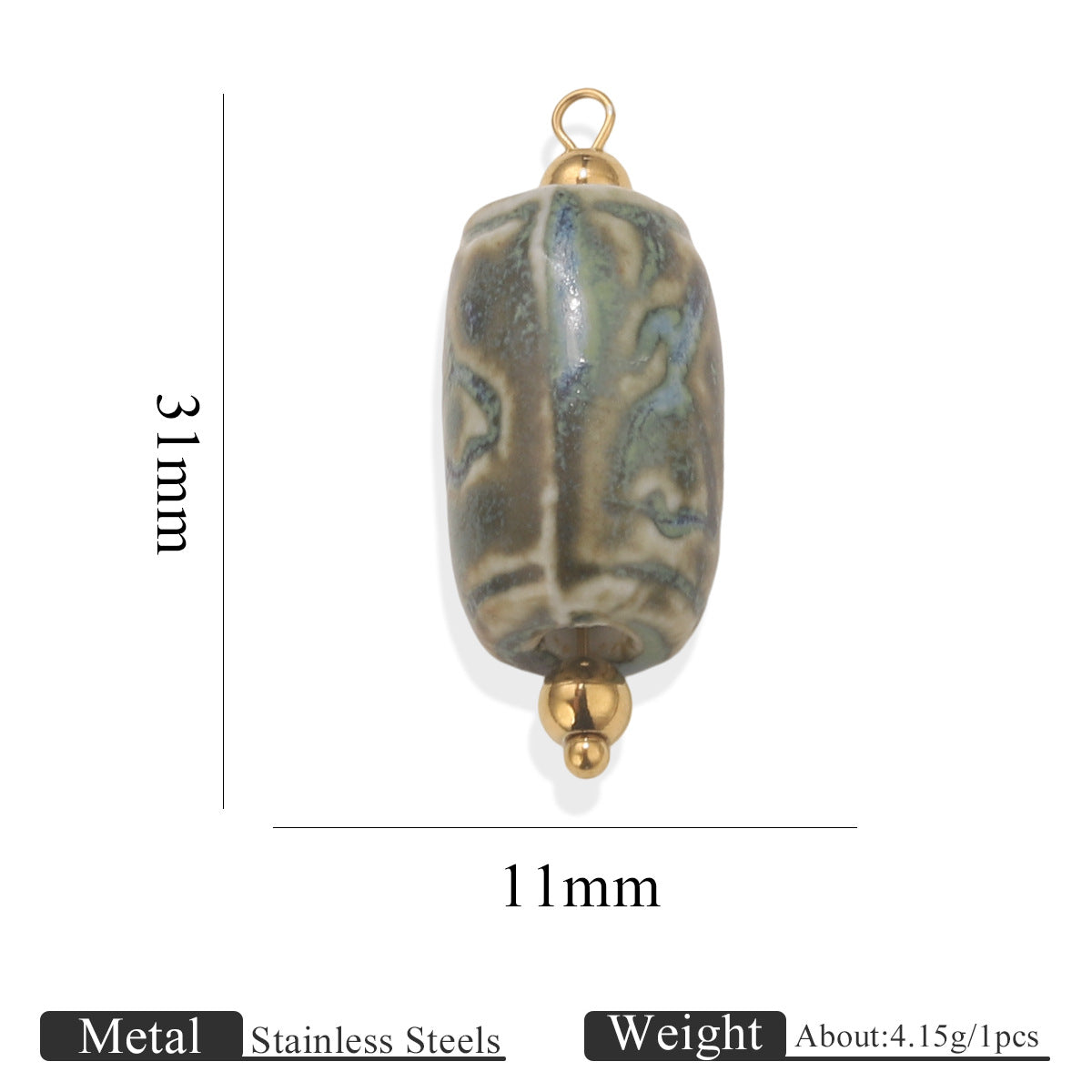Fashion Vintage Pottery Shell Conch Pendant