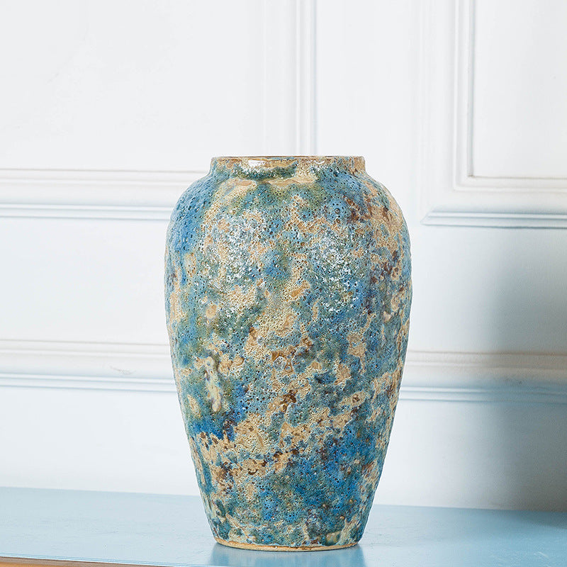 Coarse Pottery Jar Retro And Nostalgic Ceramic Vase