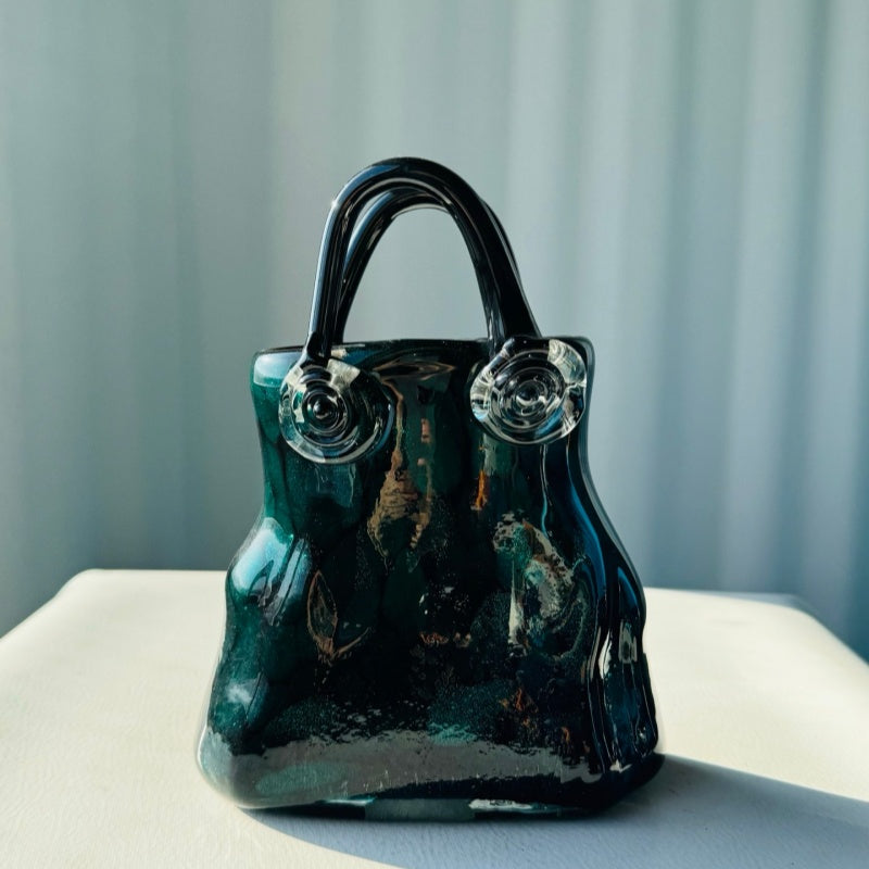 Medieval Handcrafted Glass Vase Handbag