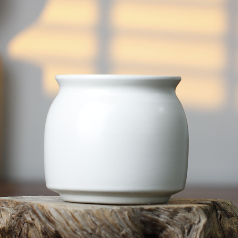 Handmade Full Glazed Pottery Pot Flower