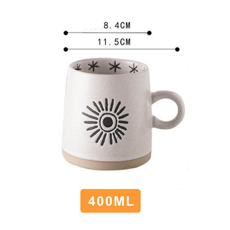 Japanese Style Coarse Pottery Cup Mug Gift