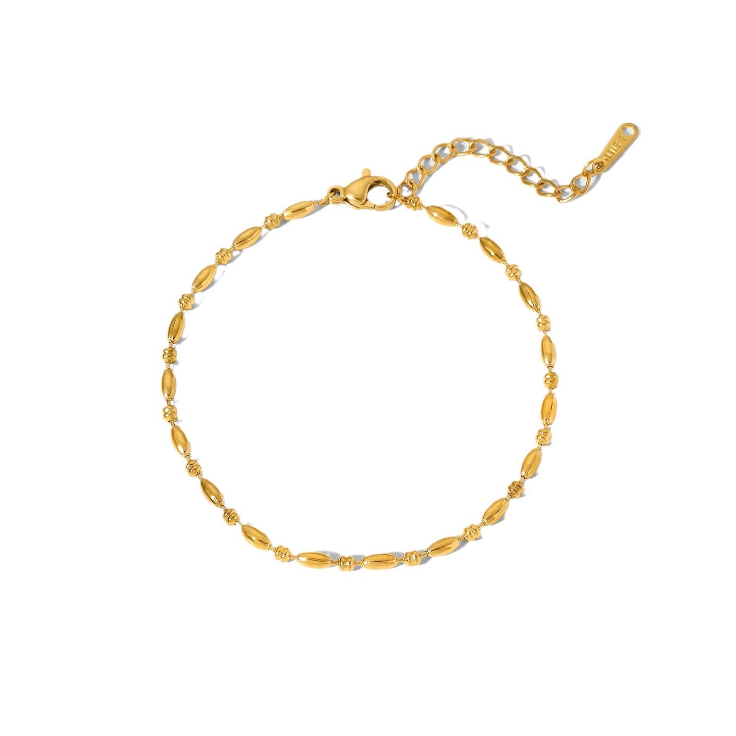 Fashion Simple Ladies Oval Bead Bracelet
